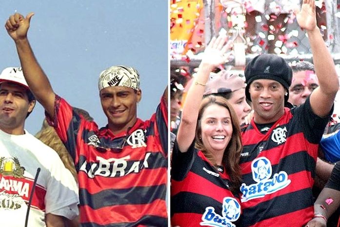 Romário e Ronaldinho: operações ousadas com cifras bem diferentes