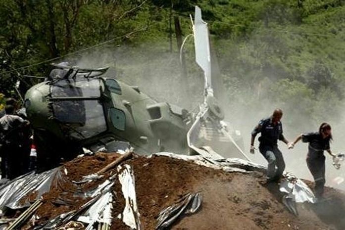 Helicóptero do Exército sofre acidente em Nova Friburgo