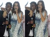 Com modelito comportado, Ivete participa do ensaio do Psirico