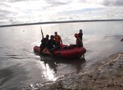 Corpo de Bombeiros realizaram buscas na lagoa