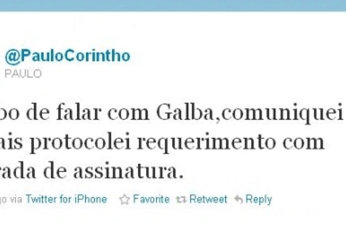Pelo twitter, Paulo Corintho nega retirada de assinatura da CEI, mas Galba confirma