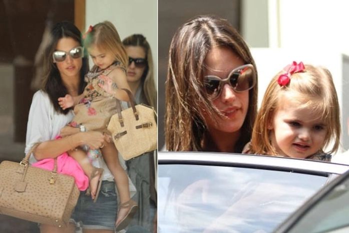 Pequena perua: Filha de Alessandra Ambrósio já usa bolsa de grife