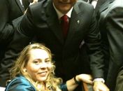 Mauricio Quintella e Rosinha da Adefal "fazem as pazes" durante posse