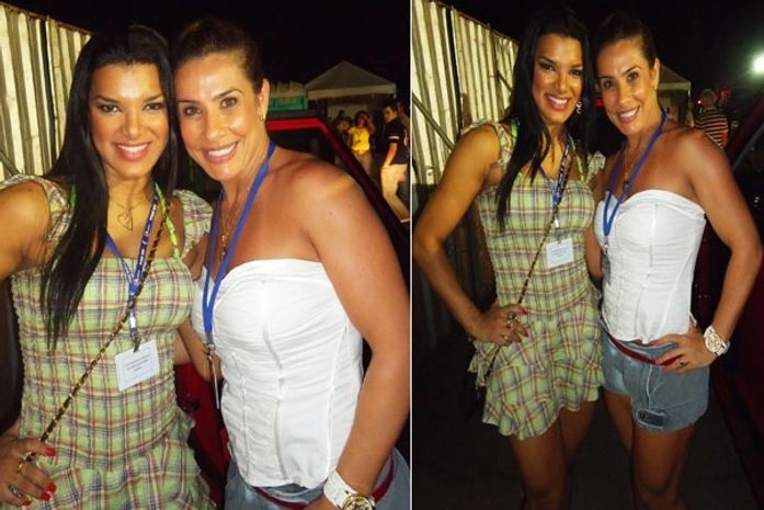 Scheila Carvalho e Juliane Almeida se encontram em festival
