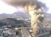 Grande Incêndio atinge a Cidade do Samba no Rio
