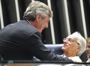 O reencontro de Fernando Collor e Itamar Franco no Senado
