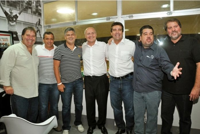 Renan, Renildo Calheiros, Gustavo Feijó, senador Gim ,ex-senador Walmir Campelllo e Mozart Amaral