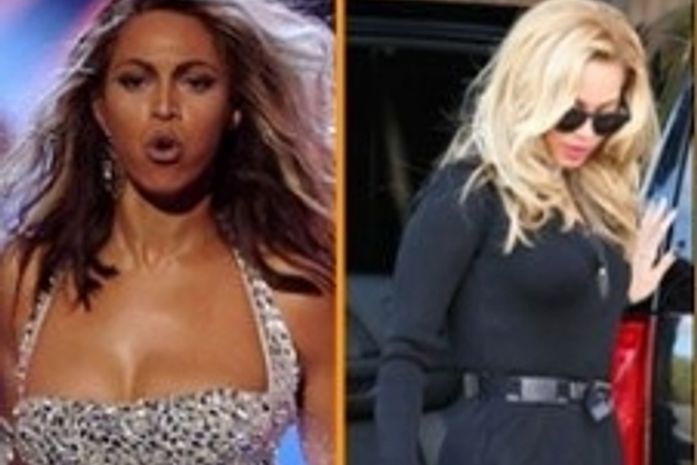 Fazendo compras: Beyoncé aparece loira e com a pele mais clara