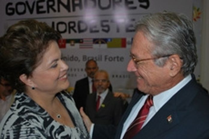 A presidente Dilma garantiu ao governador Teotonio Vilela que os investimentos no Canal do Sertão estão assegurados