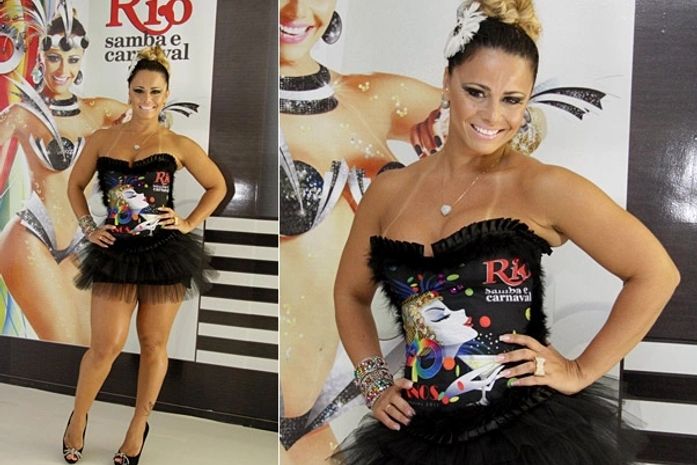Cisne negro: Viviane Araújo é apresentada com musa de camarote