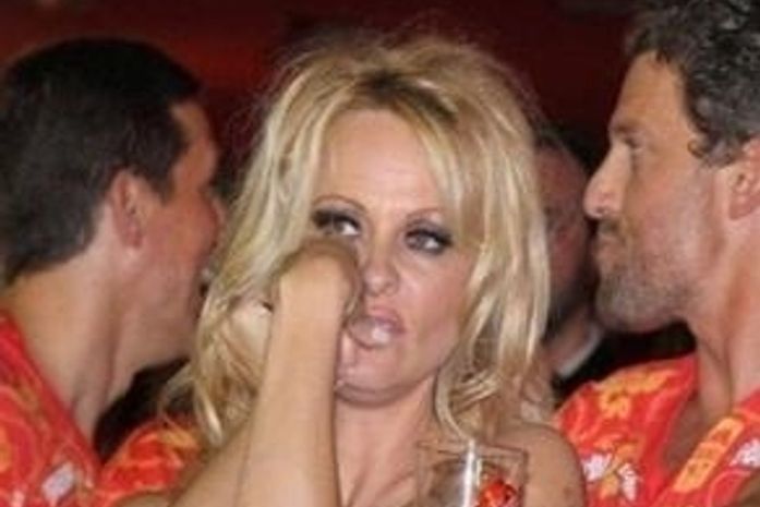Pamela Anderson é confundida com Monique Evans no Carnaval do RJ