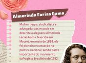 
Oi, Deputado Paulão, a sufragista  Almerinda Farias Gama foi assunto entre esta ativista e a secretária Marília Albuquerque, e falamos em você
