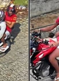 Policia Militar divulga imagens de dupla suspeita de assaltos em Rio Largo