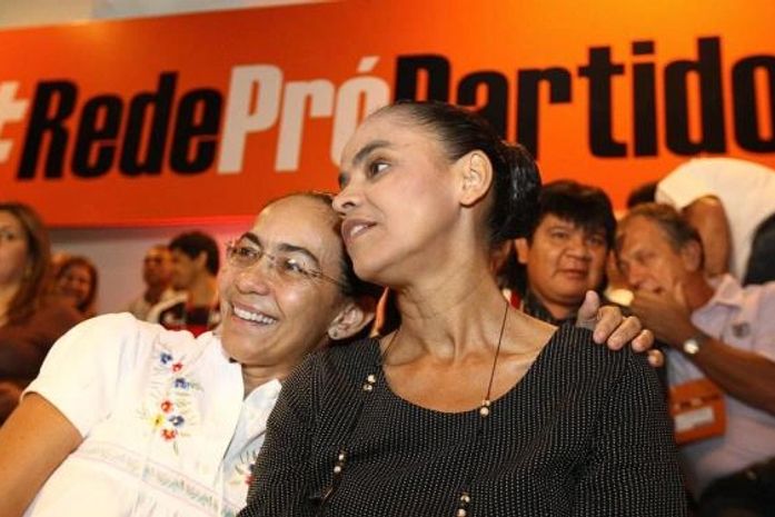 Heloísa e Marina, em defesa da criação da Rede