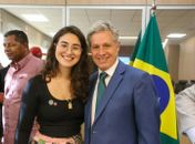 Em reunião com ministro, Teca Nelma reforça compromisso com movimentos sociais e a Reforma Agrária

