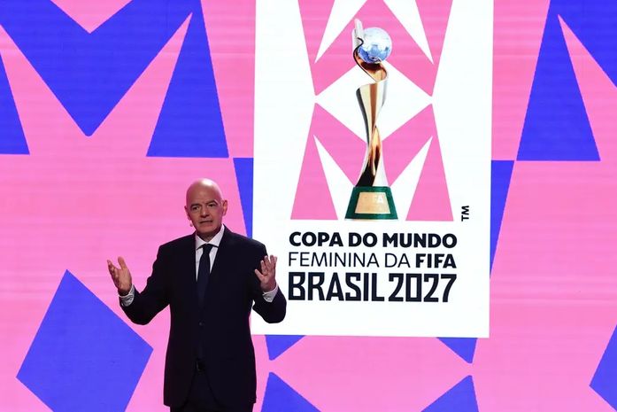 Fifa lança marca da Copa Feminina 2027 em evento no Rio de Janeiro