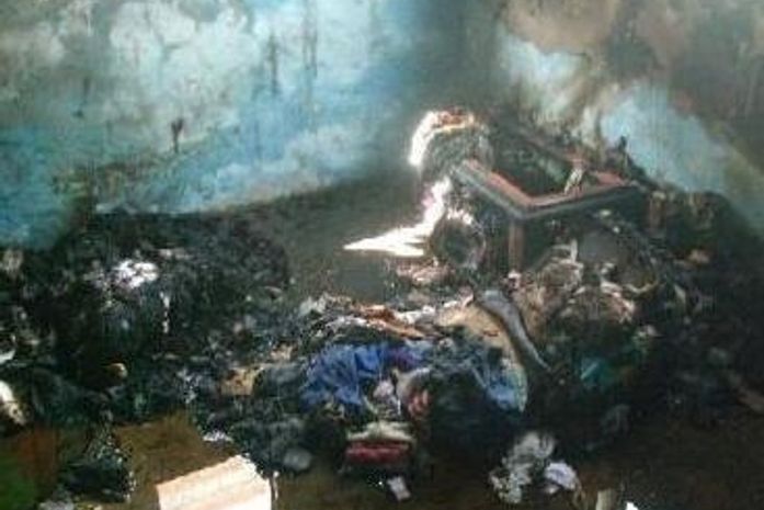 Casa ficou destruida