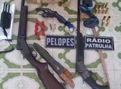 Polícia apreendeu armas