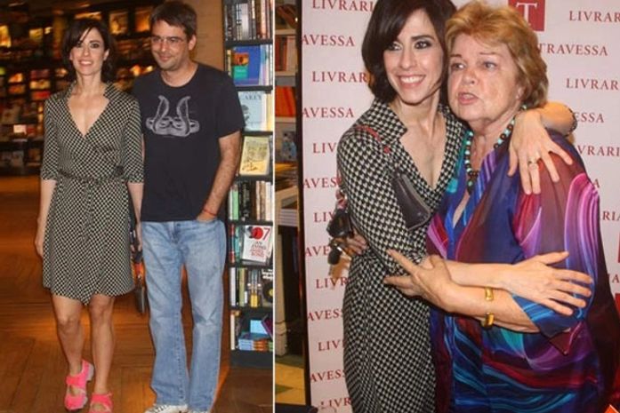 No Rio, Fernanda Torres vai a lançamento de livro da sogra