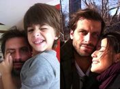 Henri Castelli posta fotos da namorada e do filho no Twitter. Confira