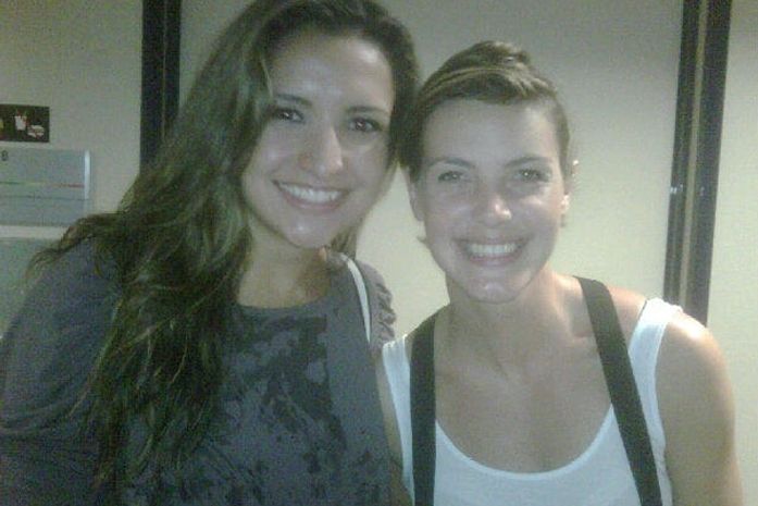 Recém-eliminada, Diana encontra a amiga Natalia