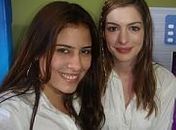 Alagoana encontra atriz Anne Hathaway.