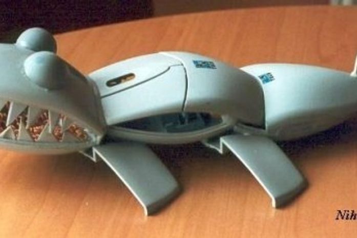Um 'jacaré' feito com mouses
