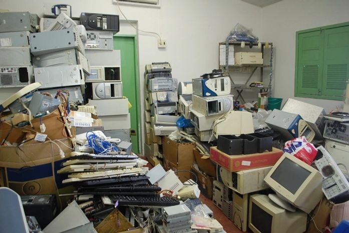 Computadores doados para o projeto E-tralha