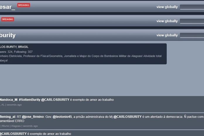 Twitter: Prefeito de Arapiraca defende Burity e presidente da OAB-AL critica