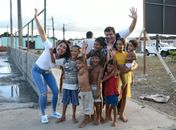 Deputada Gabi Gonçalves e Secretário de Governo Carlos Gonçalves acompanham a construção de 7 novas quadras poliesportivas através de emenda parlamentar para Rio Largo