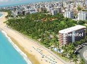 Essa  é a foto área do trecho da praia privada do Hotel Jatiúca