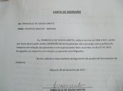 Carta de demissão 