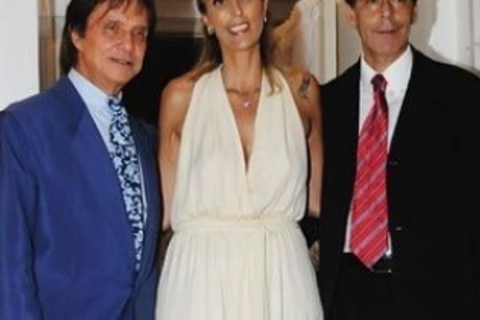 Roberto Calos no casamento da sua filha Ana Paula