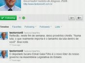 Pelo Twitter, Téo Vilela anuncia novo líder do governo na ALE‏
