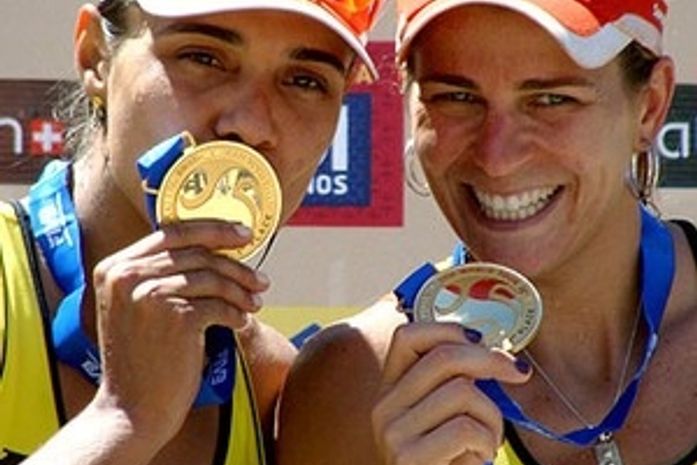 Juliana e Larrisa vencem americanas e conquistam etapa de Brasília