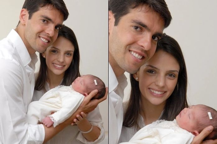 Kaká fala a revista sobre nascimento da filha: 'Estou muito emocionado'