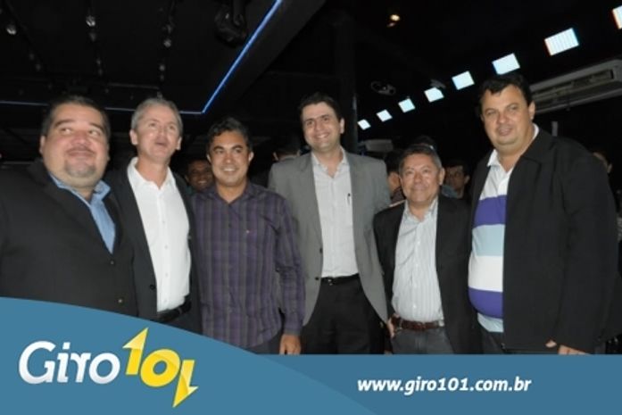 Dirigentes presentes na festa.