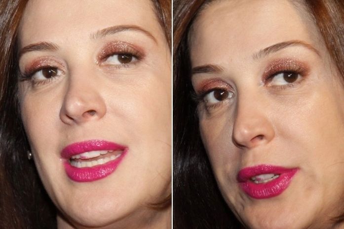 Cláudia Raia também erra na make