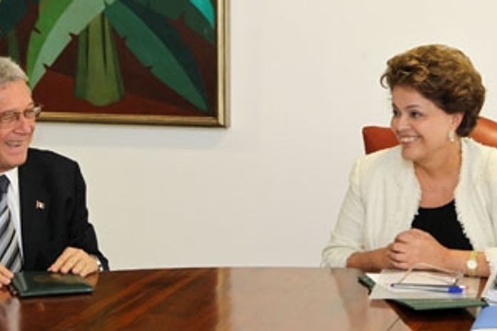 Téo em encontro com a presidente Dilma