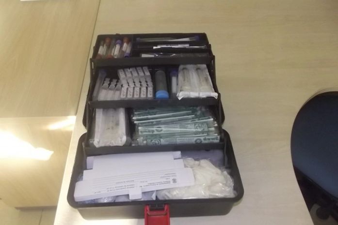 Material usado pelos peritos federais