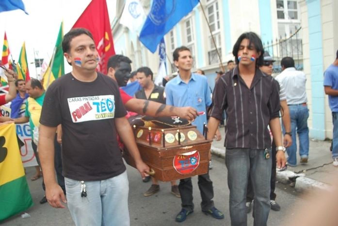 Estudantes protestam