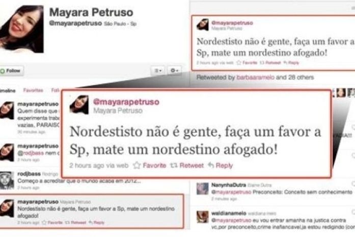 Agora alvo de ação, jovem que ofendeu nordestinos vive reclusa