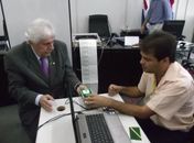 Orlando Manso durante lançamento oficial do recadastramento biométrico em Maceió