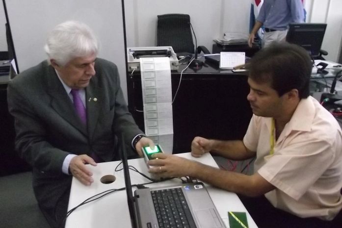 Orlando Manso durante lançamento oficial do recadastramento biométrico em Maceió