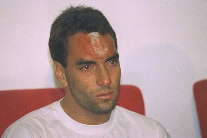 Edmundo na época do acidente.