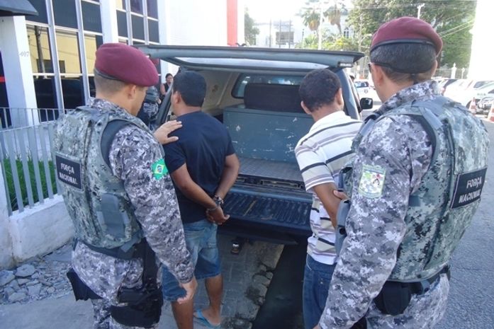 Força Nacional prendeu Dalmir Paixão da Silva, de 32 anos e Adeilson Soares de Melo, de 28 anos, acusados de assassinato.