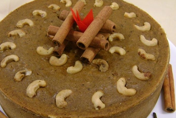 Asse bolo de pé-de-moleque para o São João