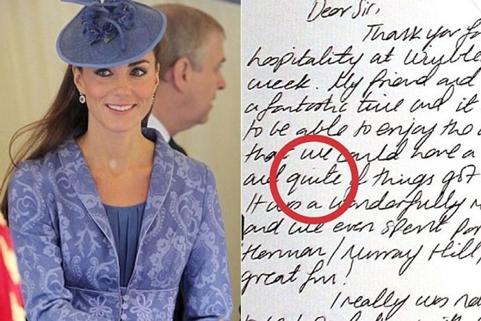 Kate Middleton comete erro de ortografia e vira alvo da imprensa britânica