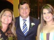 Cristhiano e ao seu lado esquerdo Mellina(vestido listrado)