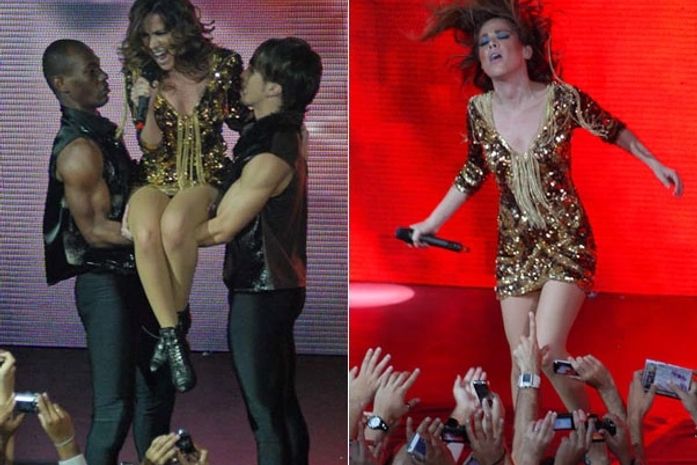 Com rumor de gravidez, Wanessa mostra disposição em boate gay